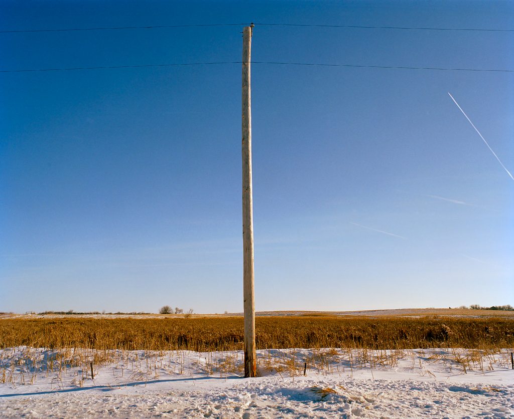 Telephone Wire in South Dakota in the Winter